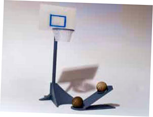 Juego de baloncesto con impresión 3D de regreso a la escuela