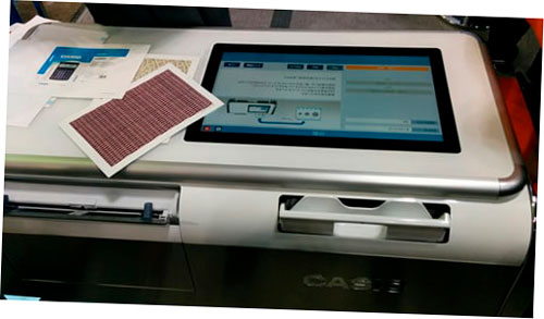 La impresora 2.5D de Casio en la Tokyo DMS Expo 2020.
