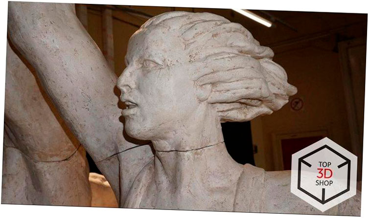 como hicimos una copia impresa en 3d de la escultura de la mujer trabajadora y koljos para el museo del parlamento europeo 5f6bd1b510492