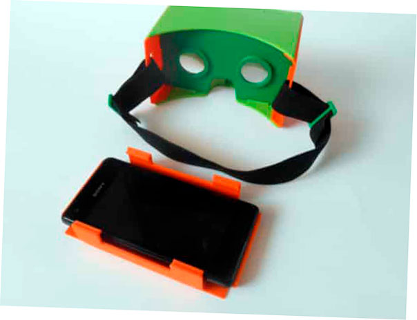 El visor de realidad virtual impreso en 3D más fácil de montar.