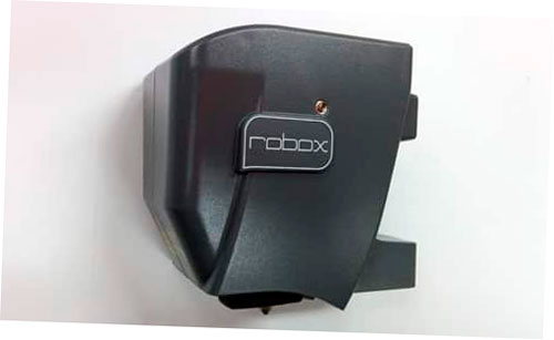 El cabezal de impresión CEL Robox Dual Extruder desmontado.