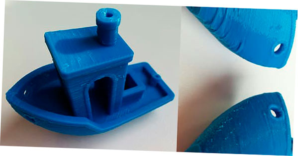 3DBenchy impreso con Octofiber Blue PLA