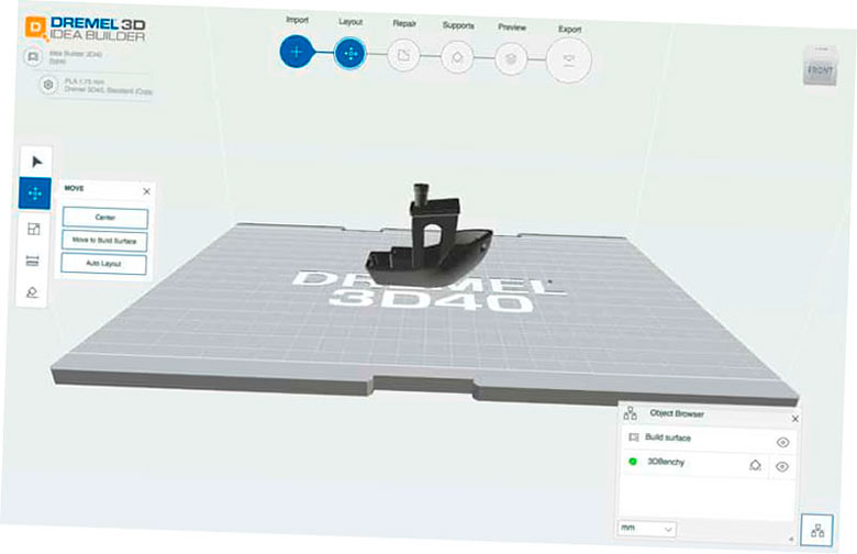 El software Dremel 3D40 Idea Builder for Education.