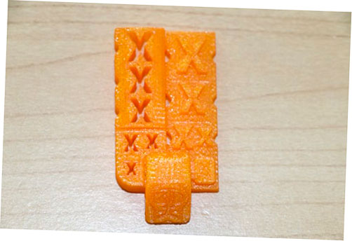 Archivos de prueba 3D KitBash V0.2 de cerca impresos en 3D en la Dremel Idea Builder 3D40.