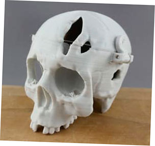 3DKitbash Skullbox impreso en 3D en el Lulzbot Mini.